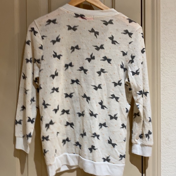 Spoiled cardigan. White and Black pattern Size M - Picture 4 of 4